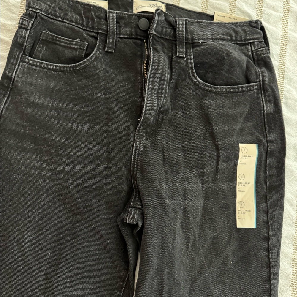Target high rise flare jeans